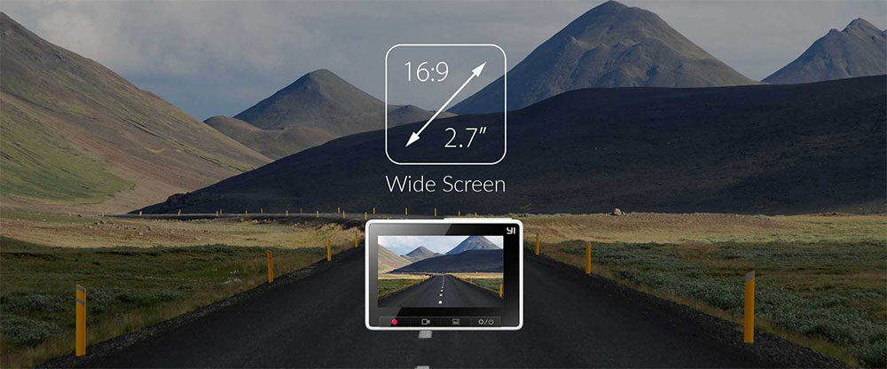 YI Smart Dash Camera con pantalla de 2,7 pulgadas